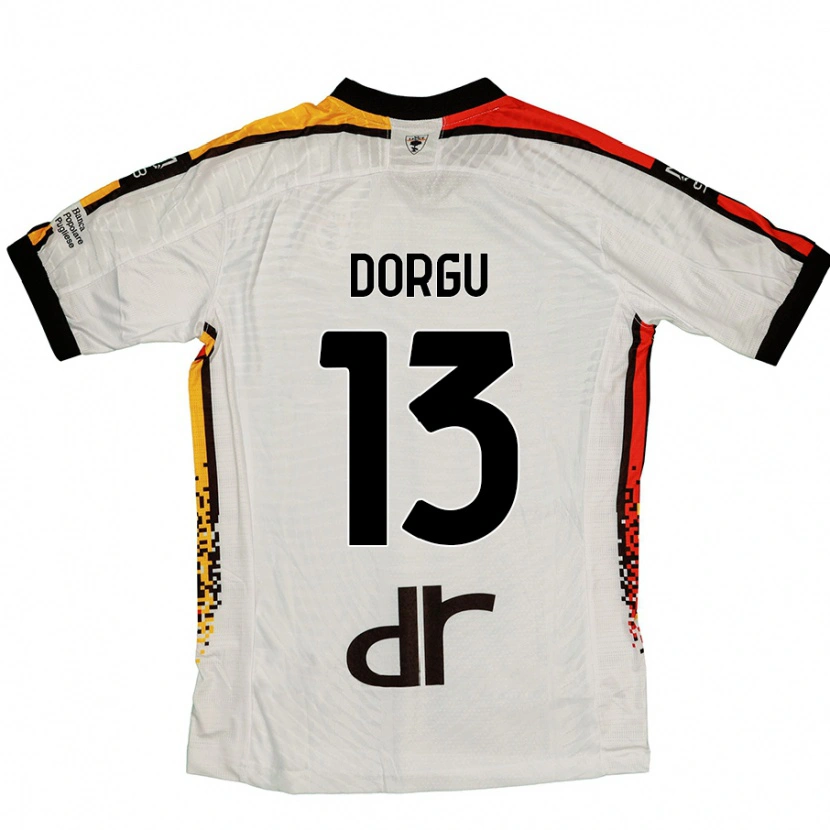 Danxen Hombre Camiseta Patrick Dorgu #13 Blanco Negro 2ª Equipación 2024/25 La Camisa México