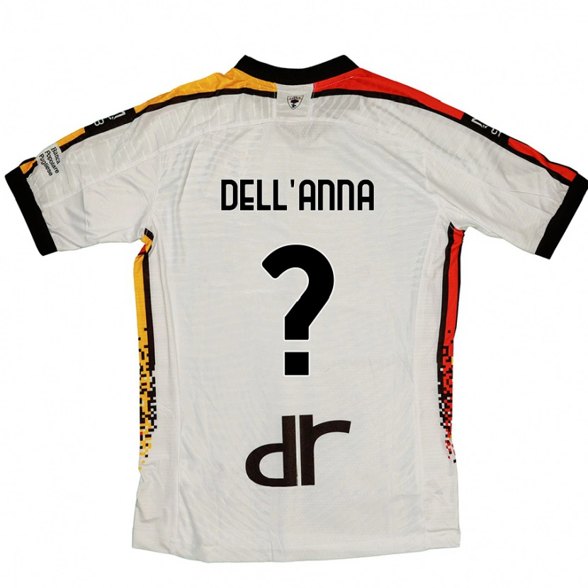Danxen Hombre Camiseta Simone Dell'anna #0 Blanco Negro 2ª Equipación 2024/25 La Camisa México