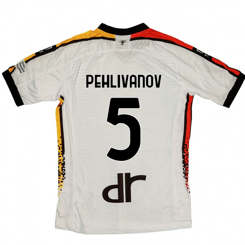 Danxen Hombre Camiseta Cristian Pehlivanov #5 Blanco Negro 2ª Equipación 2024/25 La Camisa México