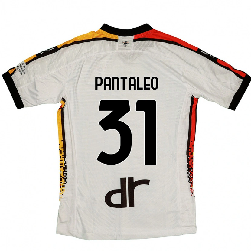 Danxen Hombre Camiseta Dario Pantaleo #31 Blanco Negro 2ª Equipación 2024/25 La Camisa México