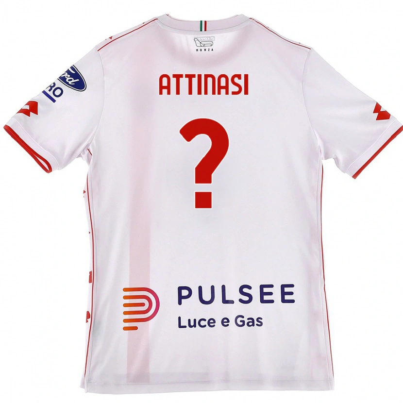 Danxen Hombre Camiseta Mattia Attinasi #0 Blanco Rojo 2ª Equipación 2024/25 La Camisa México