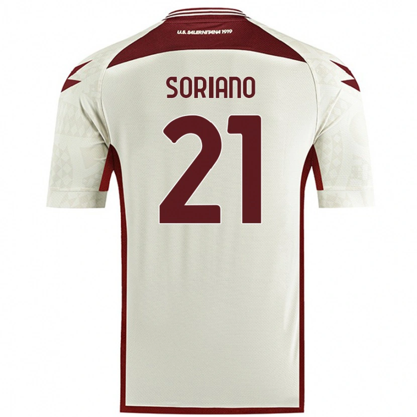 Danxen Hombre Camiseta Roberto Soriano #21 Color Crema 2ª Equipación 2024/25 La Camisa México