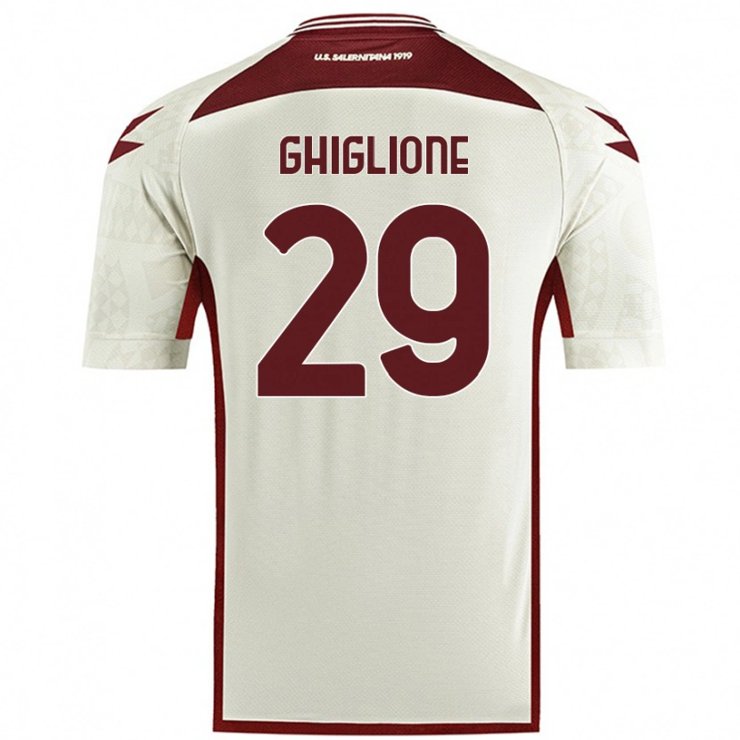 Danxen Hombre Camiseta Paolo Ghiglione #29 Color Crema 2ª Equipación 2024/25 La Camisa México