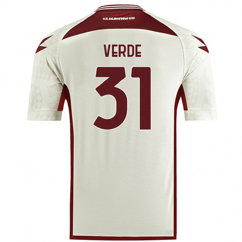 Danxen Hombre Camiseta Daniele Verde #31 Color Crema 2ª Equipación 2024/25 La Camisa México