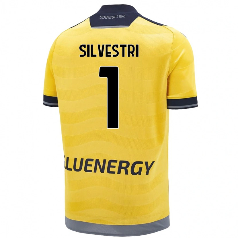 Danxen Hombre Camiseta Marco Silvestri #1 Dorado 2ª Equipación 2024/25 La Camisa México