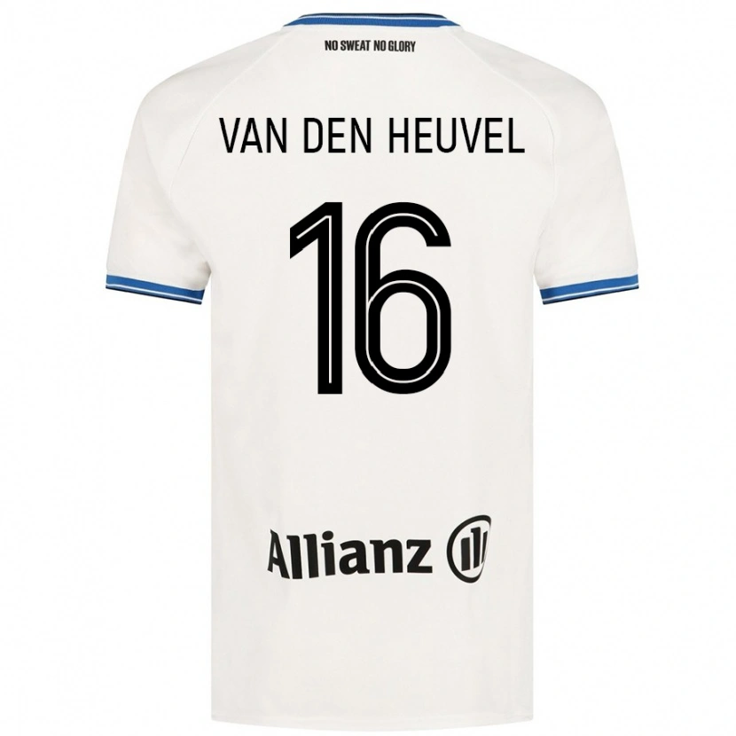 Danxen Hombre Camiseta Dani Van Den Heuvel #16 Blanco 2ª Equipación 2024/25 La Camisa México
