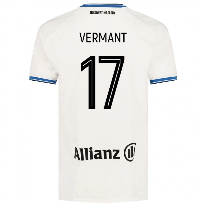 Danxen Hombre Camiseta Romeo Vermant #17 Blanco 2ª Equipación 2024/25 La Camisa México