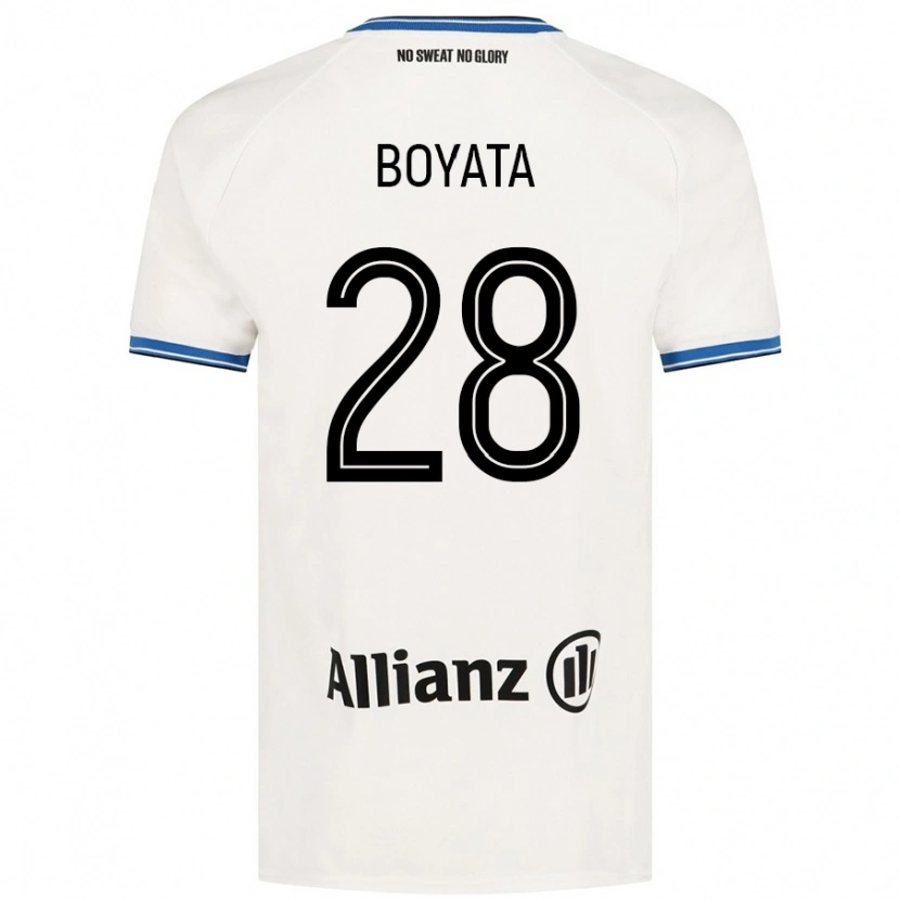 Danxen Hombre Camiseta Dedryck Boyata #28 Blanco 2ª Equipación 2024/25 La Camisa México
