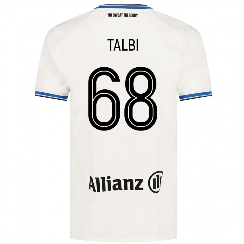 Danxen Hombre Camiseta Chemsdine Talbi #68 Blanco 2ª Equipación 2024/25 La Camisa México