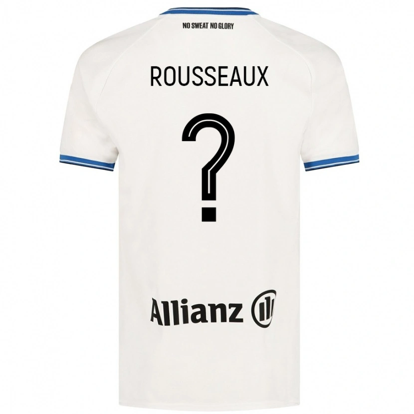 Danxen Hombre Camiseta Luca Rousseaux #0 Blanco 2ª Equipación 2024/25 La Camisa México