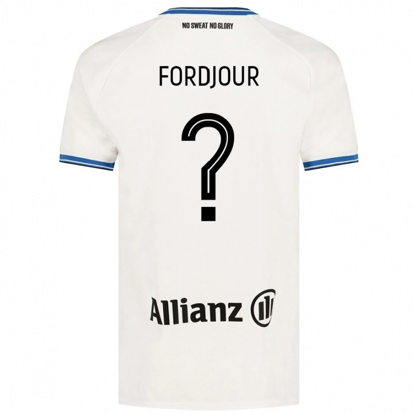 Danxen Hombre Camiseta Richmond Fordjour #0 Blanco 2ª Equipación 2024/25 La Camisa México