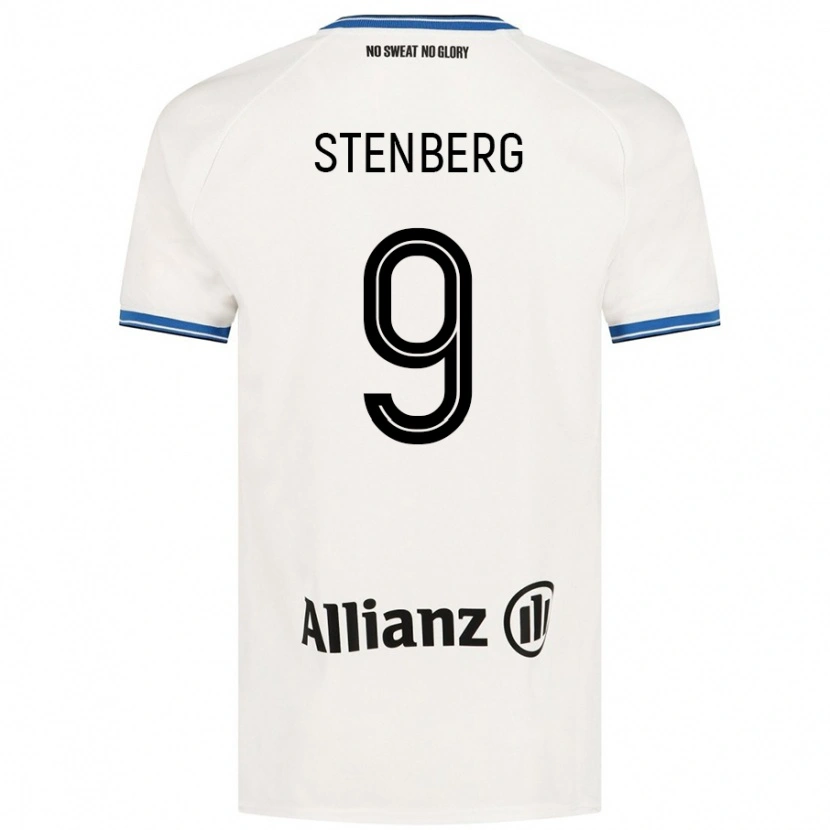 Danxen Hombre Camiseta Hanna Stenberg #9 Blanco 2ª Equipación 2024/25 La Camisa México