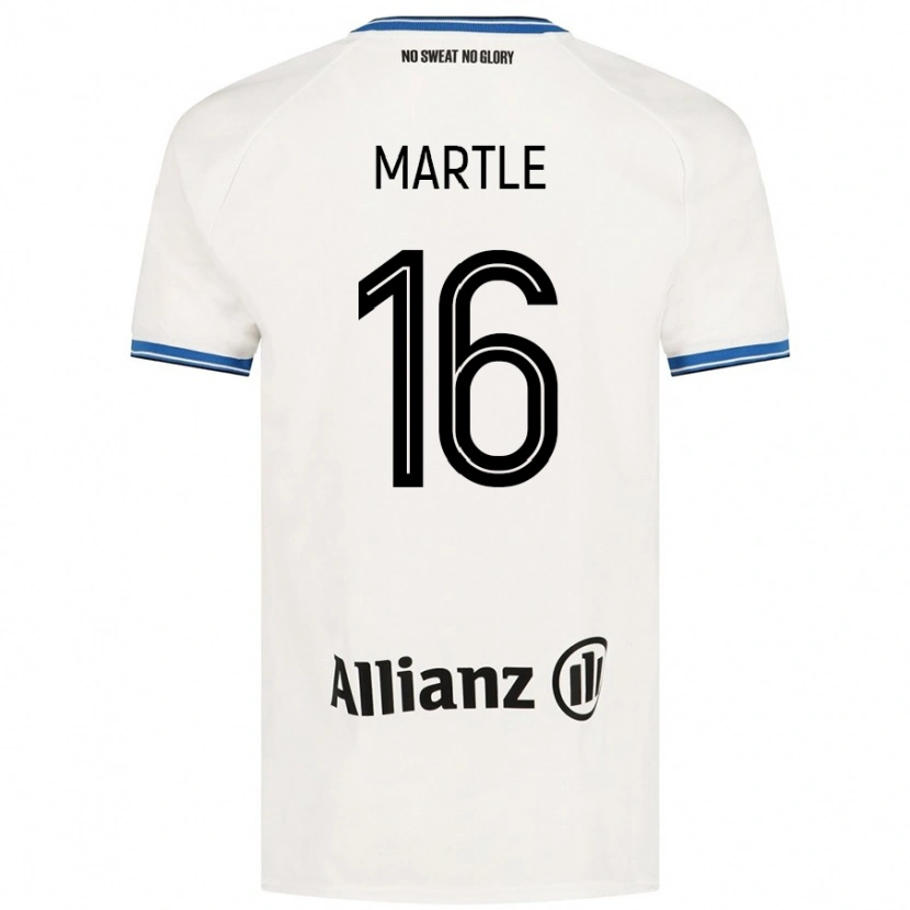 Danxen Hombre Camiseta Margaux Martlé #16 Blanco 2ª Equipación 2024/25 La Camisa México