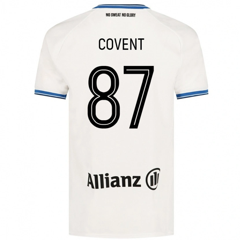 Danxen Hombre Camiseta Jorijn Covent #87 Blanco 2ª Equipación 2024/25 La Camisa México