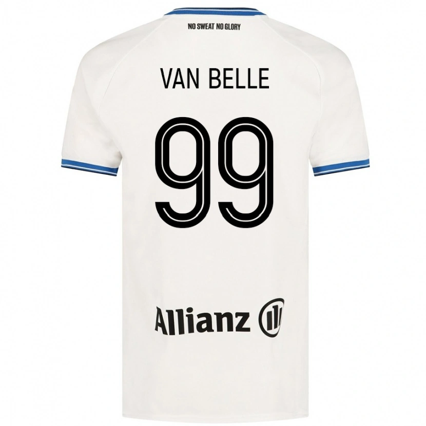 Danxen Hombre Camiseta Lyndsey Van Belle #99 Blanco 2ª Equipación 2024/25 La Camisa México