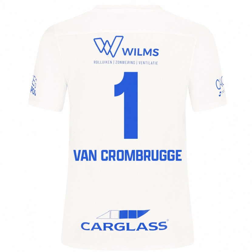 Danxen Hombre Camiseta Hendrik Van Crombrugge #1 Blanco 2ª Equipación 2024/25 La Camisa México