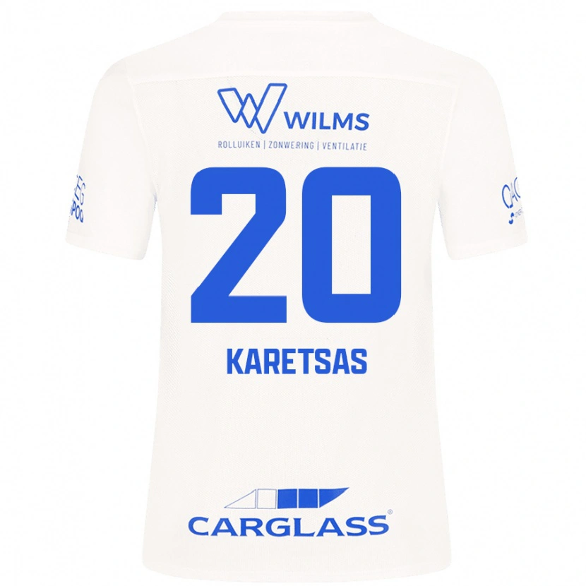 Danxen Hombre Camiseta Konstantinos Karetsas #20 Blanco 2ª Equipación 2024/25 La Camisa México