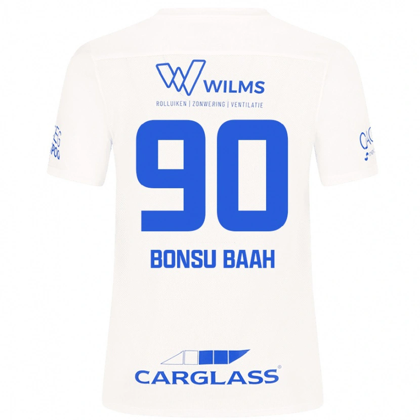 Danxen Hombre Camiseta Christopher Bonsu Baah #90 Blanco 2ª Equipación 2024/25 La Camisa México