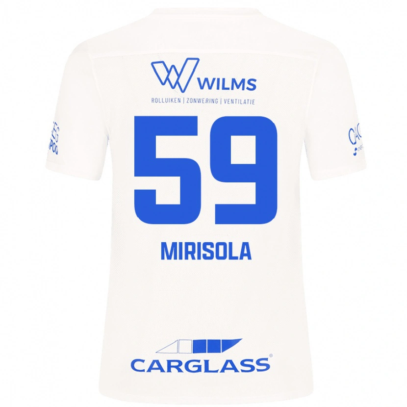 Danxen Hombre Camiseta Robin Mirisola #59 Blanco 2ª Equipación 2024/25 La Camisa México