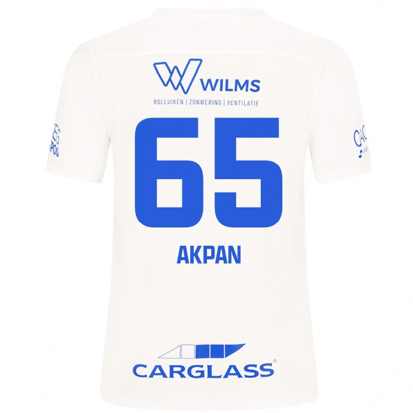 Danxen Hombre Camiseta Christian Akpan #65 Blanco 2ª Equipación 2024/25 La Camisa México