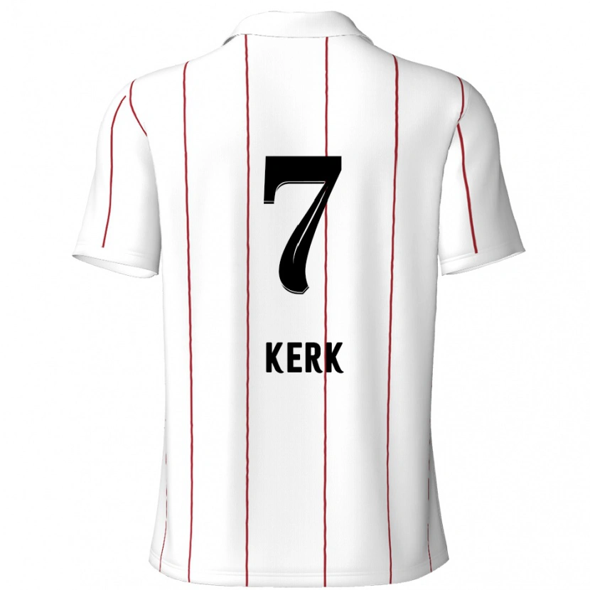 Danxen Hombre Camiseta Gyrano Kerk #7 Blanco Negro 2ª Equipación 2024/25 La Camisa México