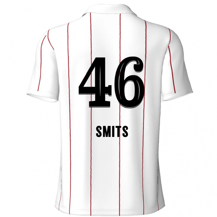 Danxen Hombre Camiseta Milan Smits #46 Blanco Negro 2ª Equipación 2024/25 La Camisa México