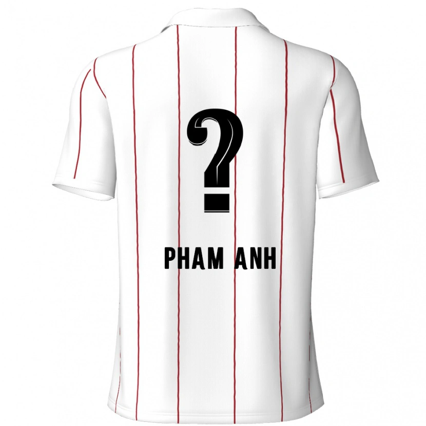 Danxen Hombre Camiseta Khoi Pham Anh #0 Blanco Negro 2ª Equipación 2024/25 La Camisa México