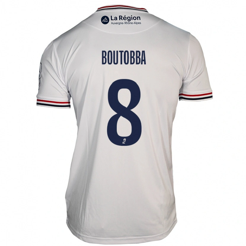 Danxen Hombre Camiseta Bilal Boutobba #8 Blanco 2ª Equipación 2024/25 La Camisa México