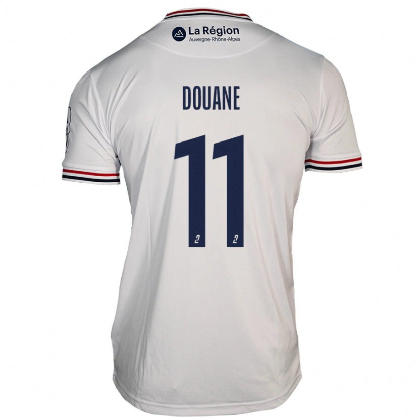 Danxen Hombre Camiseta Maïdine Douane #11 Blanco 2ª Equipación 2024/25 La Camisa México