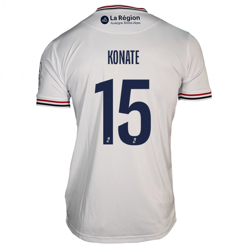 Danxen Hombre Camiseta Cheick Oumar Konaté #15 Blanco 2ª Equipación 2024/25 La Camisa México