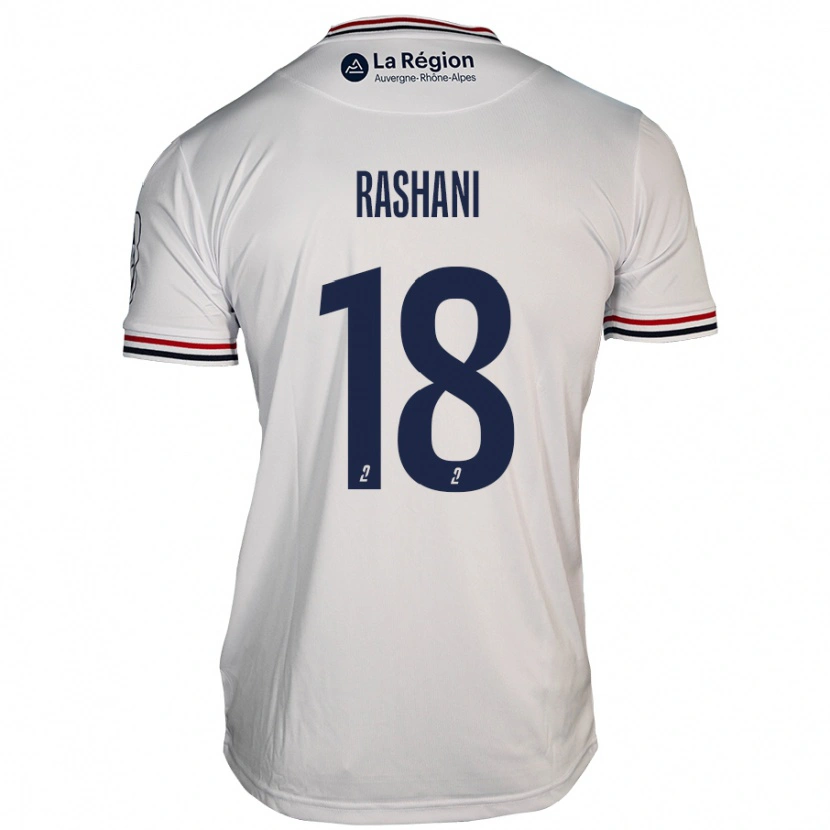 Danxen Hombre Camiseta Elbasan Rashani #18 Blanco 2ª Equipación 2024/25 La Camisa México