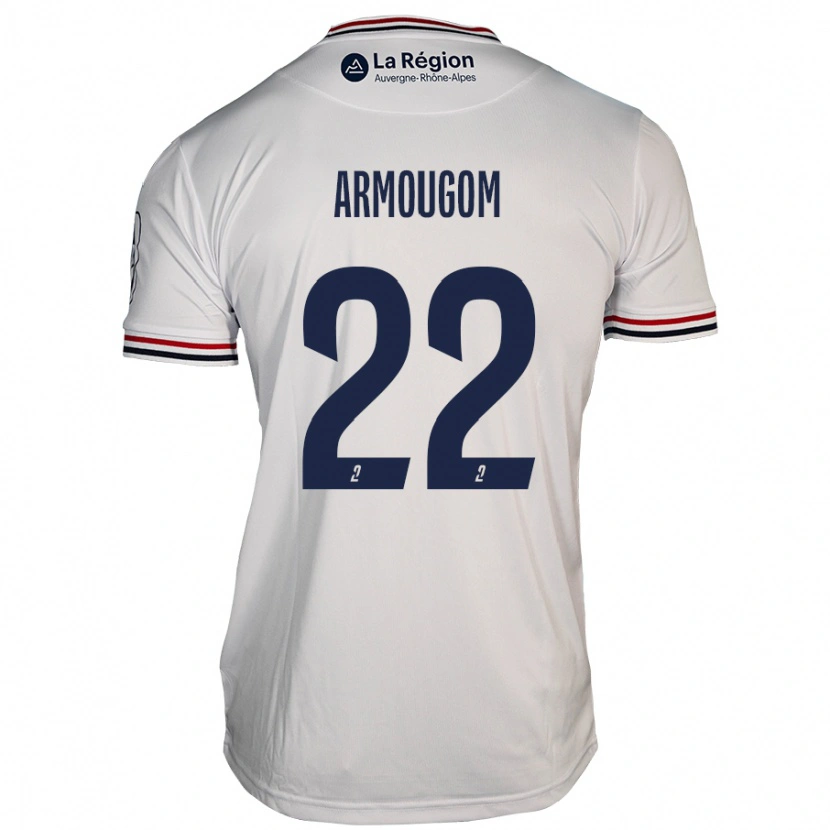 Danxen Hombre Camiseta Yoël Armougom #22 Blanco 2ª Equipación 2024/25 La Camisa México