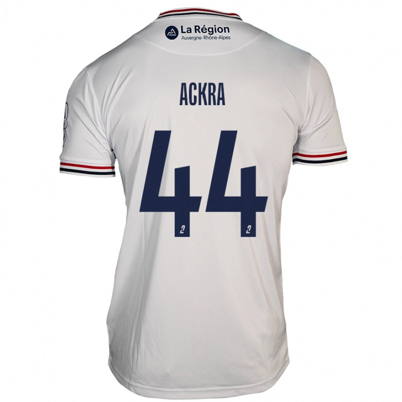 Danxen Hombre Camiseta Allan Ackra #44 Blanco 2ª Equipación 2024/25 La Camisa México