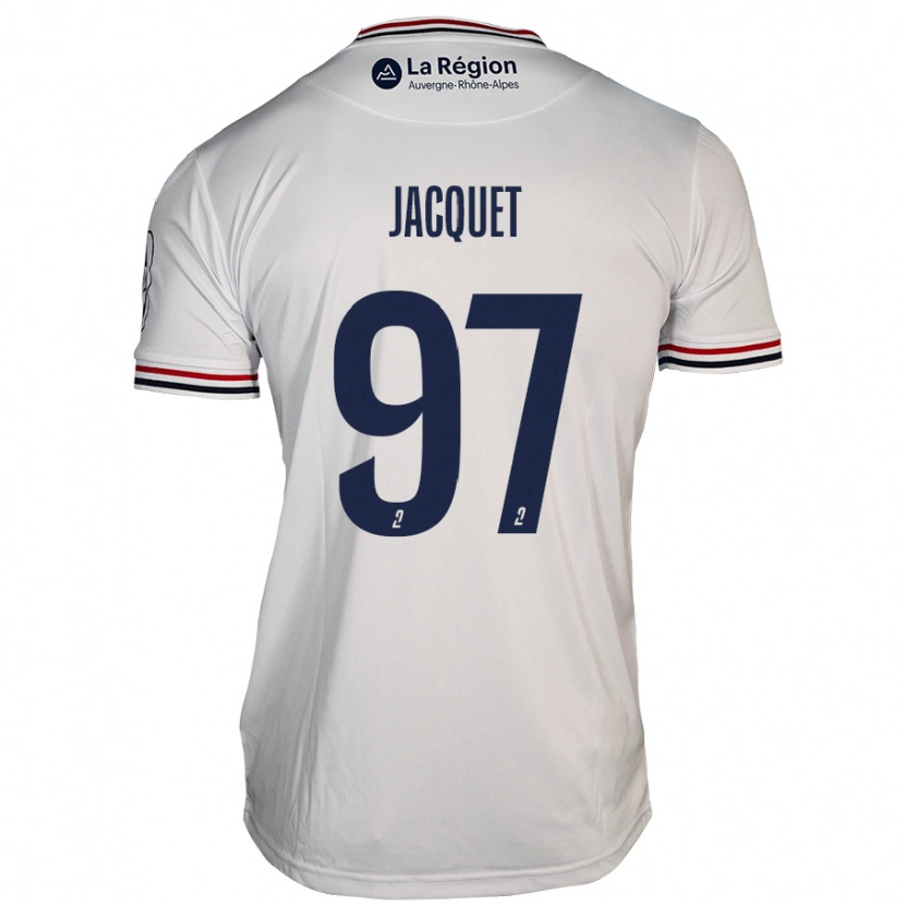 Danxen Hombre Camiseta Jérémy Jacquet #97 Blanco 2ª Equipación 2024/25 La Camisa México