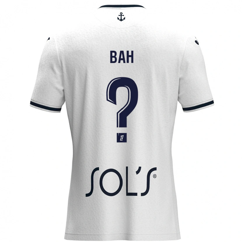 Danxen Hombre Camiseta Thierno Bah #0 Blanco Azul Oscuro 2ª Equipación 2024/25 La Camisa México