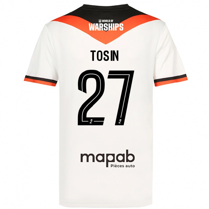 Danxen Hombre Camiseta Aiyegun Tosin #27 Blanco 2ª Equipación 2024/25 La Camisa México
