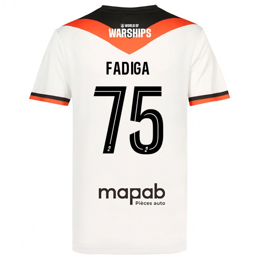 Danxen Hombre Camiseta Bandiougou Fadiga #75 Blanco 2ª Equipación 2024/25 La Camisa México