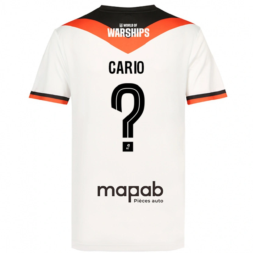Danxen Hombre Camiseta Anthony Cario #0 Blanco 2ª Equipación 2024/25 La Camisa México
