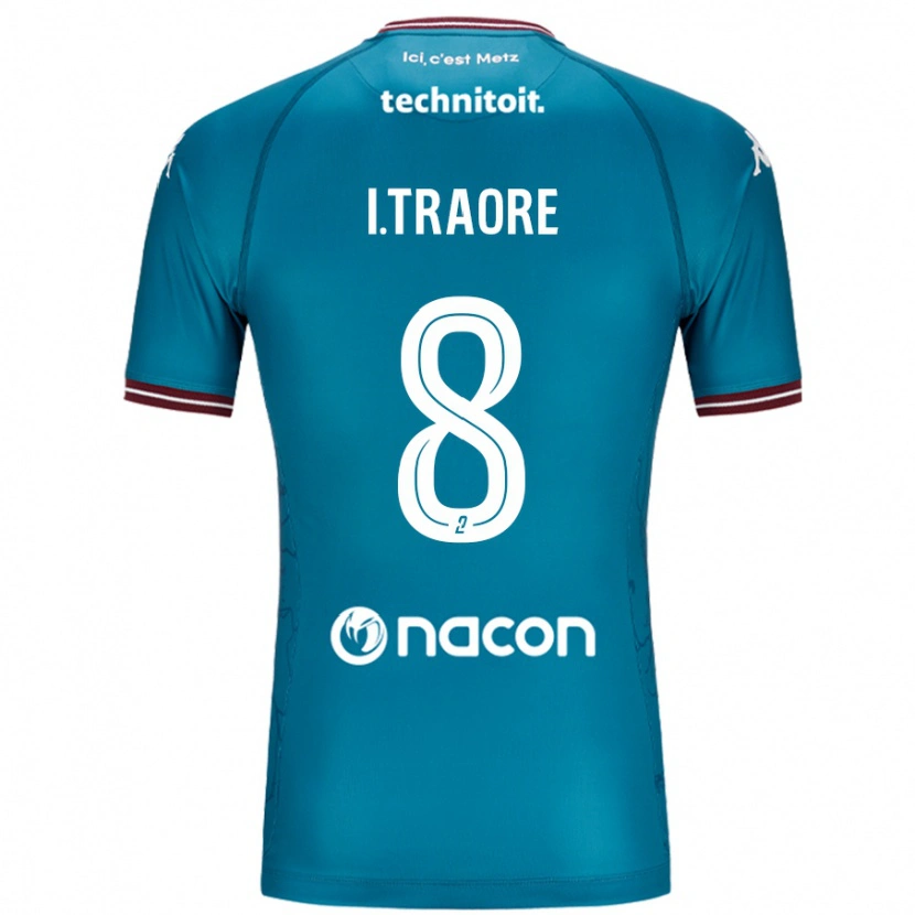 Danxen Hombre Camiseta Ismaël Traoré #8 Azul Petróleo 2ª Equipación 2024/25 La Camisa México