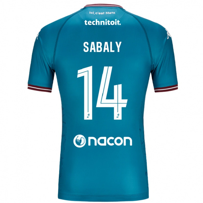 Danxen Hombre Camiseta Cheikh Sabaly #14 Azul Petróleo 2ª Equipación 2024/25 La Camisa México