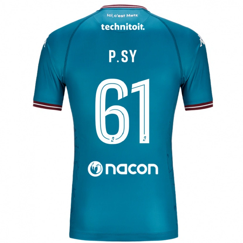 Danxen Hombre Camiseta Pape Sy #61 Azul Petróleo 2ª Equipación 2024/25 La Camisa México