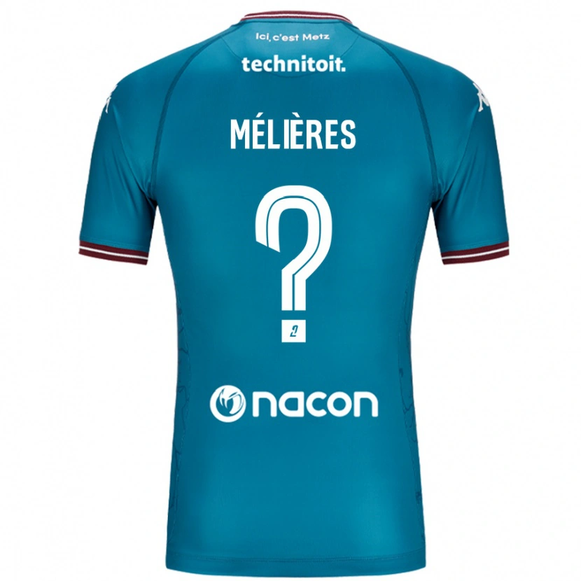 Danxen Hombre Camiseta Cléo Mélières #0 Azul Petróleo 2ª Equipación 2024/25 La Camisa México