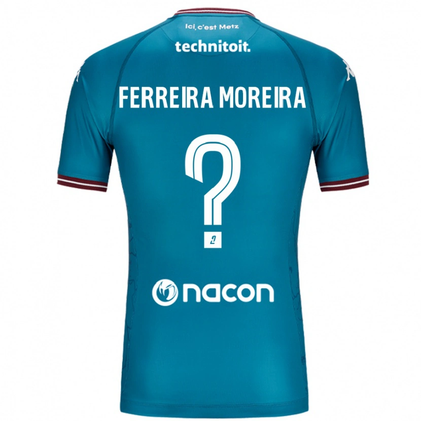 Danxen Hombre Camiseta Ruben Ferreira Moreira #0 Azul Petróleo 2ª Equipación 2024/25 La Camisa México