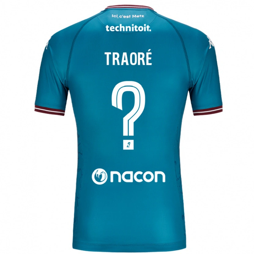 Danxen Hombre Camiseta Badra Traoré #0 Azul Petróleo 2ª Equipación 2024/25 La Camisa México
