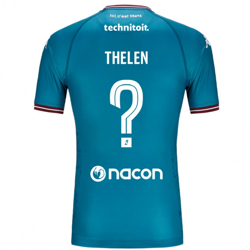 Danxen Hombre Camiseta Eliot Thelen #0 Azul Petróleo 2ª Equipación 2024/25 La Camisa México