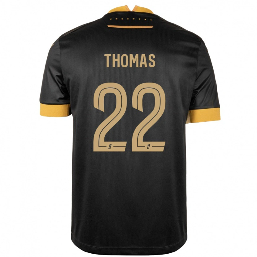 Danxen Hombre Camiseta Sorba Thomas #22 Negro Marrón 2ª Equipación 2024/25 La Camisa México