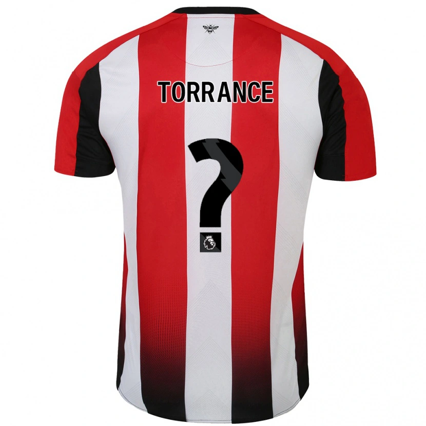 Danxen Mujer Camiseta Bruno Torrance #0 Rojo Blanco 1ª Equipación 2024/25 La Camisa México
