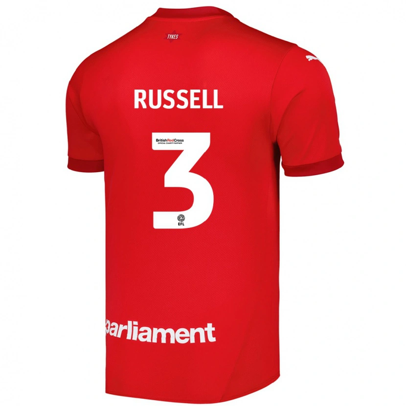 Danxen Mujer Camiseta Jon Russell #3 Rojo 1ª Equipación 2024/25 La Camisa México