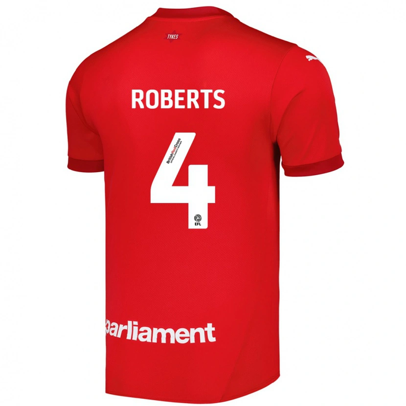 Danxen Mujer Camiseta Marc Roberts #4 Rojo 1ª Equipación 2024/25 La Camisa México