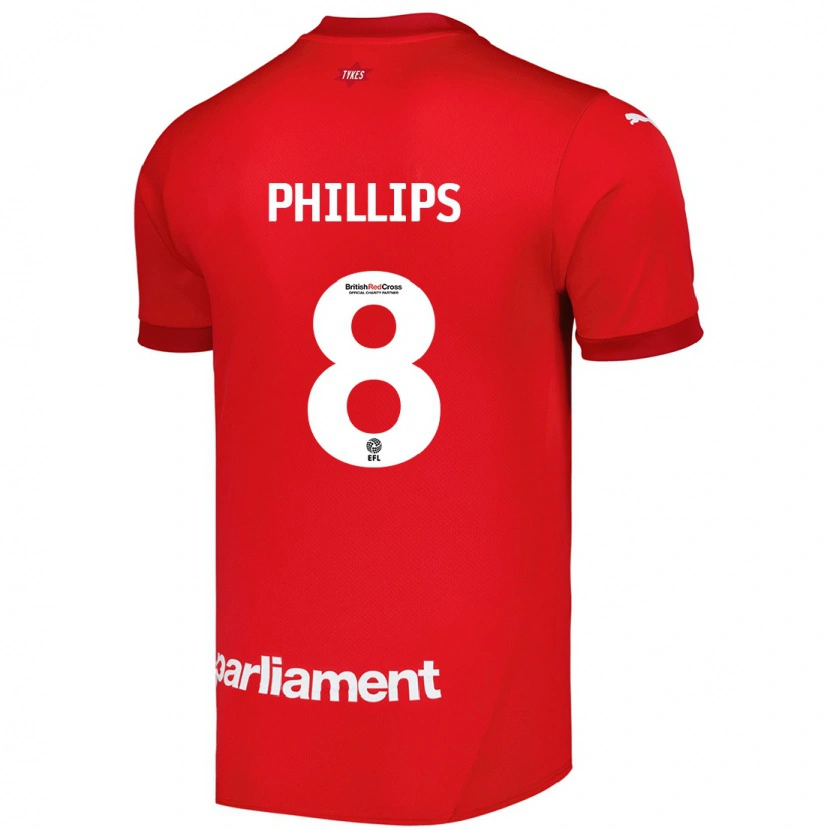 Danxen Mujer Camiseta Adam Phillips #8 Rojo 1ª Equipación 2024/25 La Camisa México